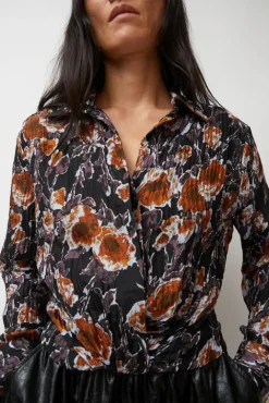 No.6 Store Lana Top in Gold Roses