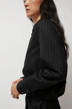 No.6 Store Lana Top in Midnight Pinstripe