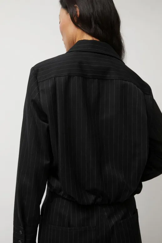 No.6 Store Lana Top in Midnight Pinstripe