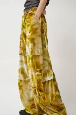 No.6 Store Lawn Cargo Pant in Sage Molten Floral