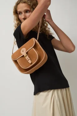 No.6 Store Le Flavin Velours Bag in Crepi and Caramel