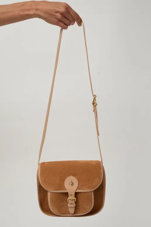 No.6 Store Le Flavin Velours Bag in Crepi and Caramel