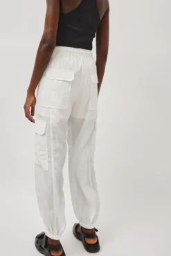 No.6 Store Lightweight Cargo Pants in White