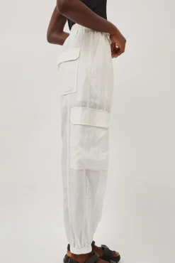 No.6 Store Lightweight Cargo Pants in White