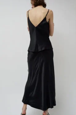 No.6 Store Long Sequin Skirt in Black