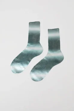 No.6 Store Luce Laminated Socks in Grey