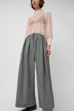 No.6 Store Margot Trouser in Grey and Pale