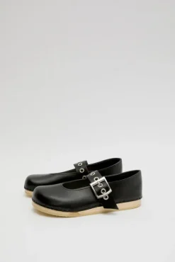 No.6 Store Maryjane Clog on Flat Bendable Base in Jet