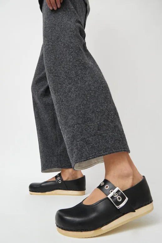 No.6 Store Maryjane Clog on Flat Bendable Base in Jet