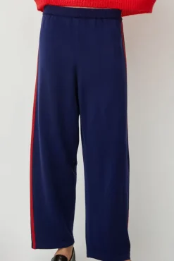 No.6 Store Merino Wool Pants in Midnight Blue