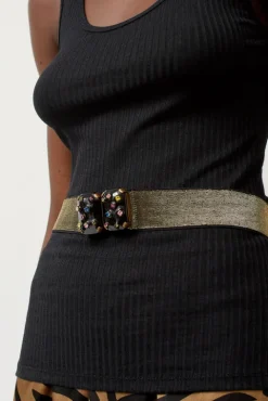 No.6 Store Micro Crystals Belt in Black