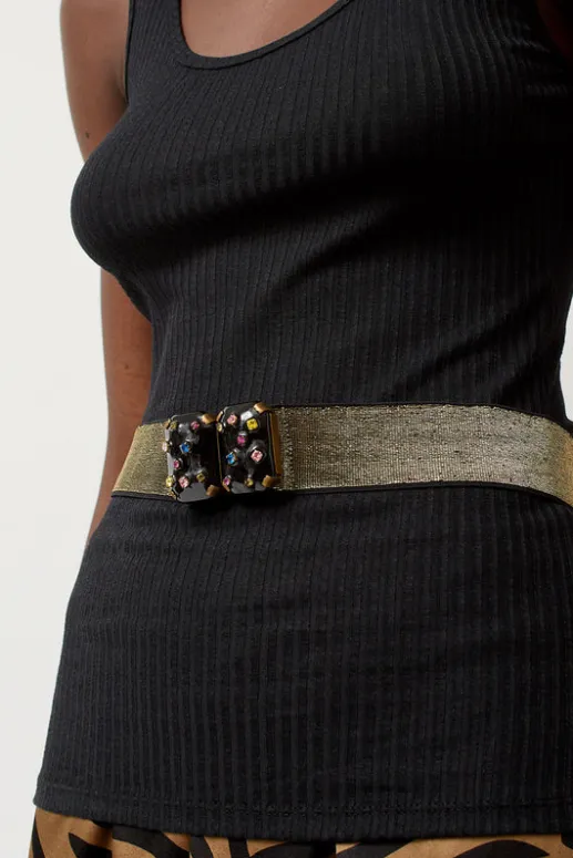 No.6 Store Micro Crystals Belt in Black