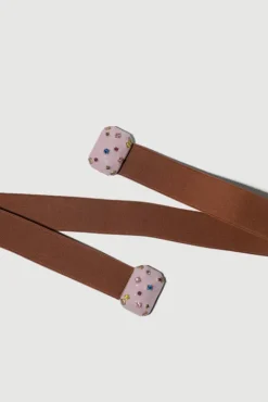 No.6 Store Micro Crystals Belt in Lilac