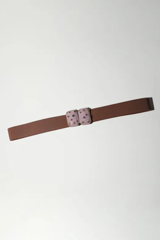 No.6 Store Micro Crystals Belt in Lilac
