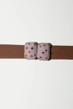 No.6 Store Micro Crystals Belt in Lilac