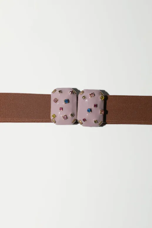 No.6 Store Micro Crystals Belt in Lilac