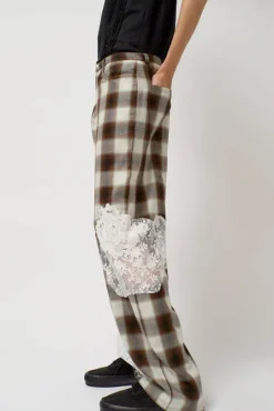 No.6 Store Mikaela Jean in Light Brown Plaid