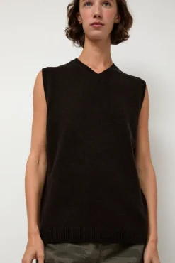 No.6 Store Milano Vest in Ebony