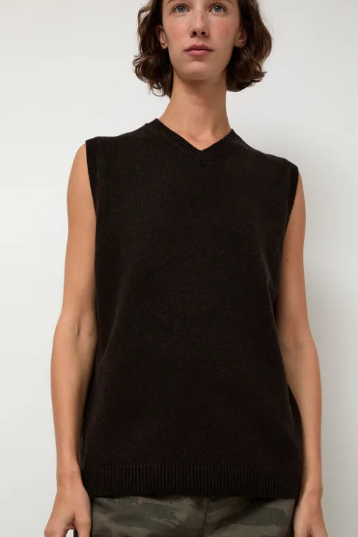 No.6 Store Milano Vest in Ebony