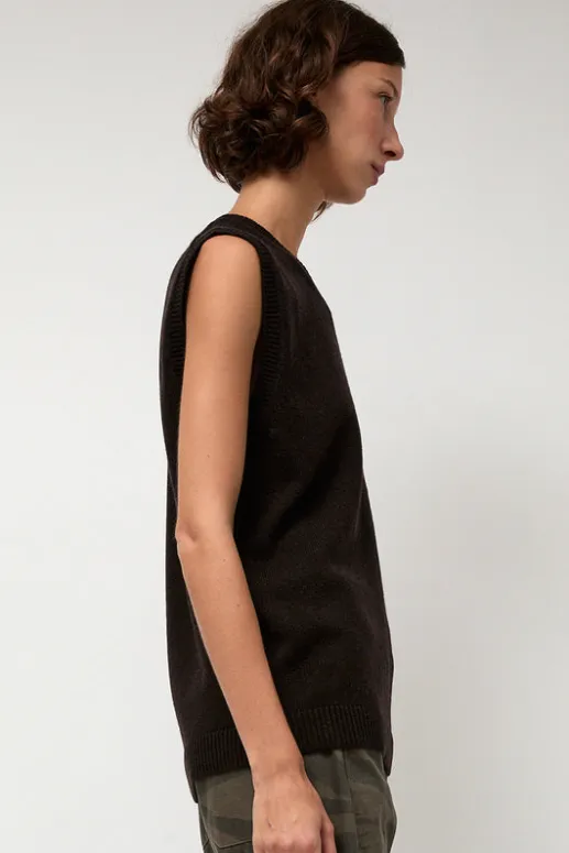No.6 Store Milano Vest in Ebony