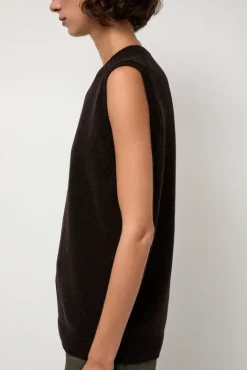 No.6 Store Milano Vest in Ebony
