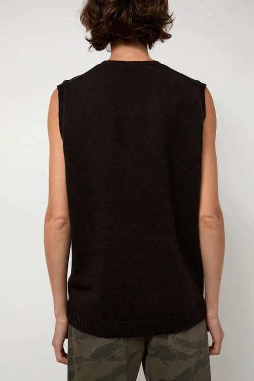 No.6 Store Milano Vest in Ebony