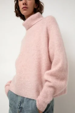 No.6 Store Mohair High Neck in Blush