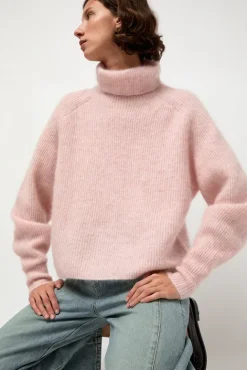 No.6 Store Mohair High Neck in Blush