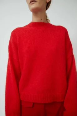 No.6 Store Mohair Sweater in Red