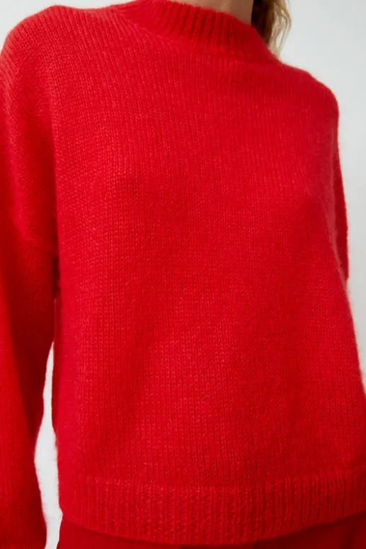No.6 Store Mohair Sweater in Red