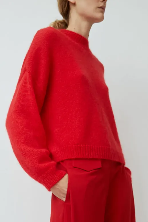 No.6 Store Mohair Sweater in Red