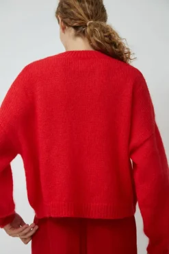 No.6 Store Mohair Sweater in Red