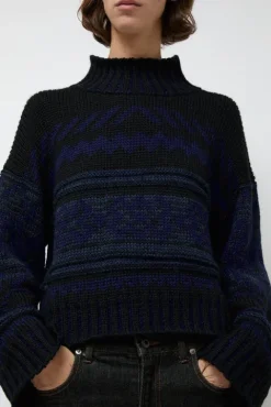 No.6 Store Nadia Sweater in Black and Blue