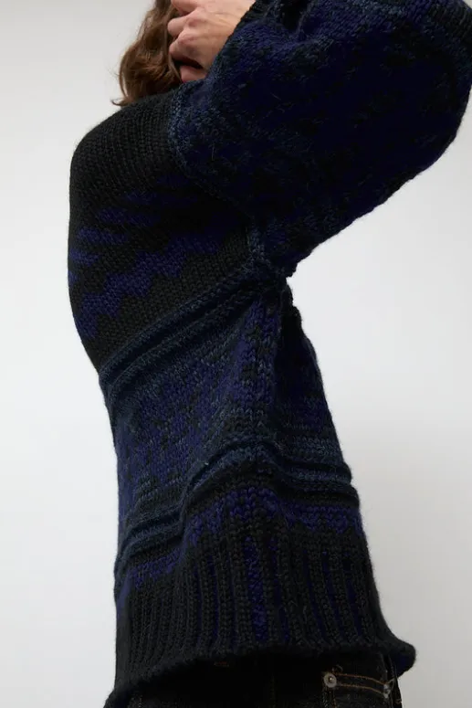 No.6 Store Nadia Sweater in Black and Blue