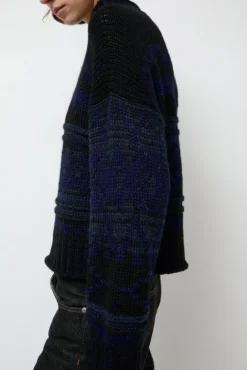 No.6 Store Nadia Sweater in Black and Blue