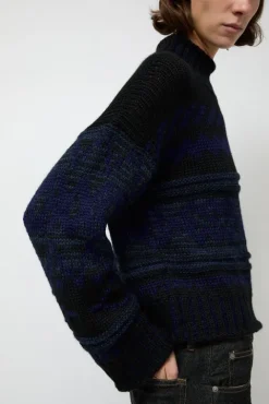 No.6 Store Nadia Sweater in Black and Blue
