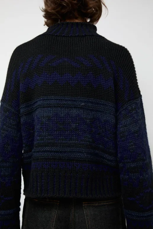 No.6 Store Nadia Sweater in Black and Blue