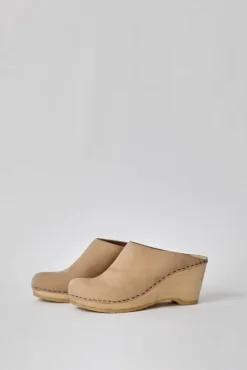 No.6 Store New School Clog on Wedge in Bone