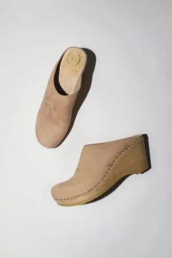 No.6 Store New School Clog on Wedge in Bone