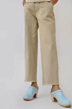 No.6 Store Old School Clog on High Heel in Light Blue