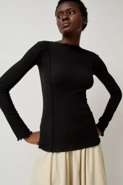 No.6 Store Omato Long Sleeve Top in Black