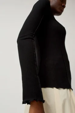 No.6 Store Omato Long Sleeve Top in Black