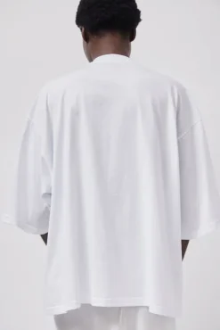 No.6 Store Oversized T-Shirt with Sequins in White