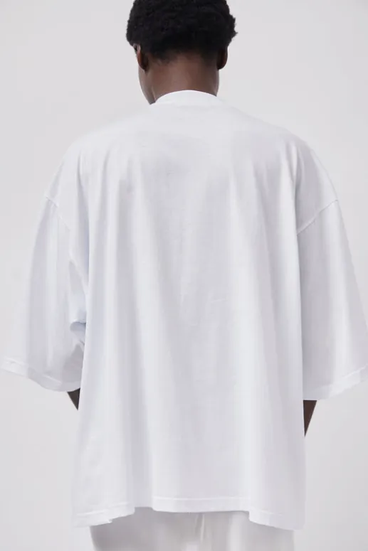 No.6 Store Oversized T-Shirt with Sequins in White