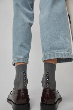 No.6 Store Oysters Socks in Argento