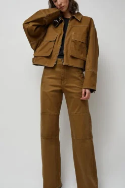 No.6 Store Palerma Biker Jean in Camel