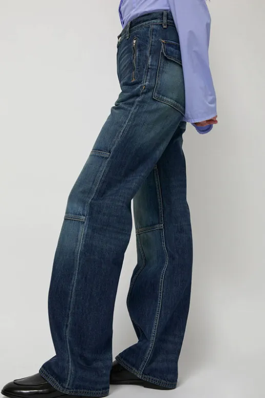 No.6 Store Palerma Biker Pants in Navy