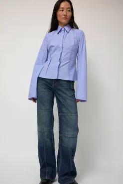 No.6 Store Palerma Biker Pants in Navy