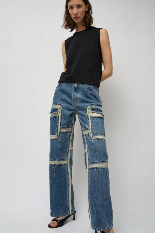 No.6 Store Palma 2 in 1 Jeans in Blue