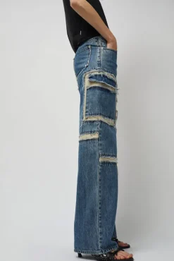 No.6 Store Palma 2 in 1 Jeans in Blue